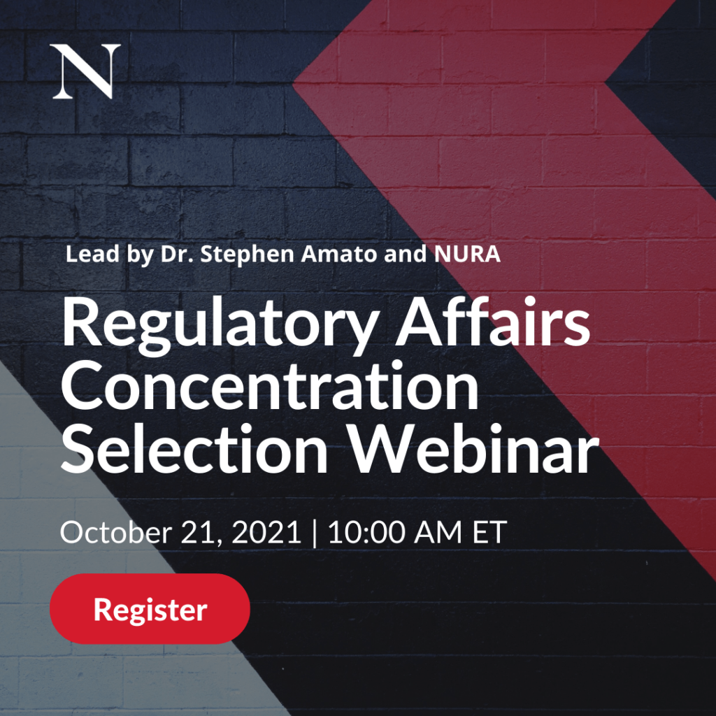 Regulatory Affairs Concentration Selection Webinar photo